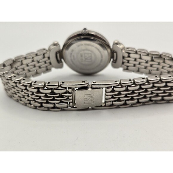 Vintage ESQ E5147 Ladies\' 25mm Crystal Accent Stainless Steel Watch. New Batt main image 11